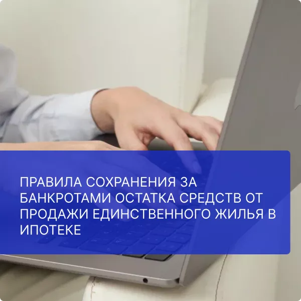 Правила сохранения за банкротами остатка средств от продажи единственного жилья в ипотеке